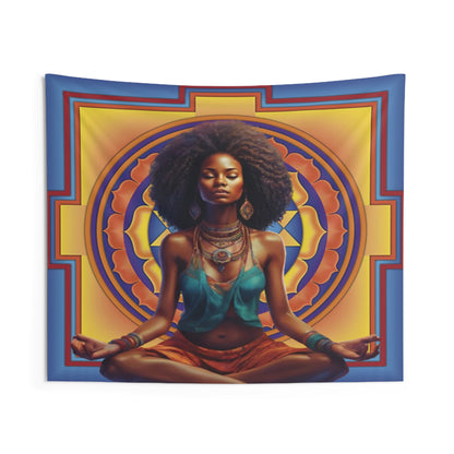 Sri Yantra Divine Feminine Indoor Wall Tapestries - Elevate Your Space