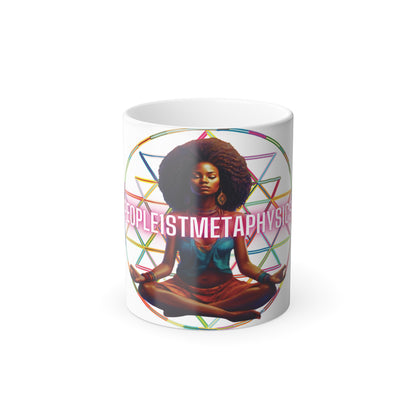 Cosmic Divine Feminine Color Morphing Mug, 11oz - Reveal the Magic