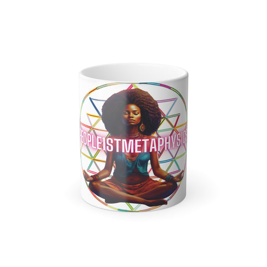 Cosmic Divine Feminine Color Morphing Mug, 11oz - Reveal the Magic