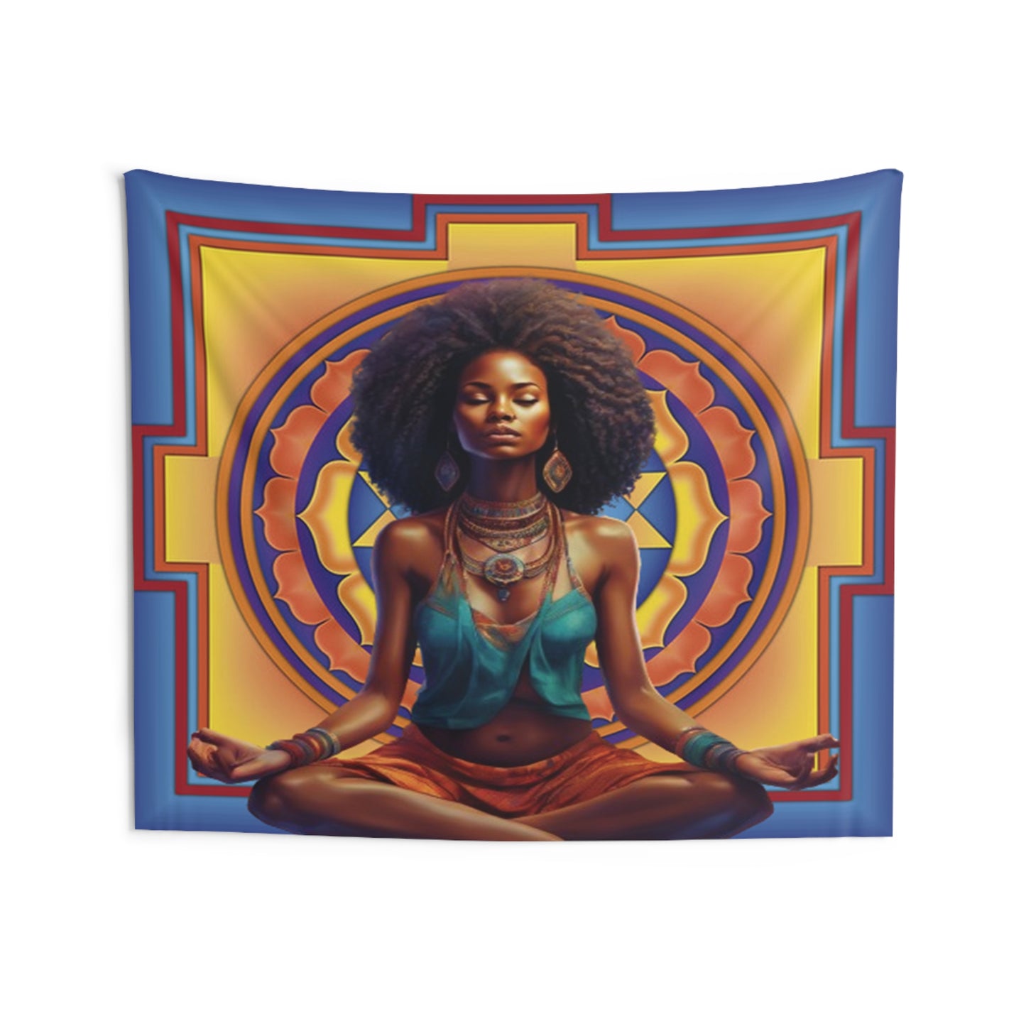 Sri Yantra Divine Feminine Indoor Wall Tapestries - Elevate Your Space