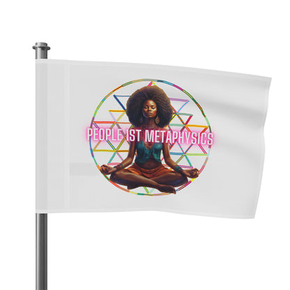 People1stMetaphysics Sacred Wisdom Flag - Symbol of Unity and Knowledge