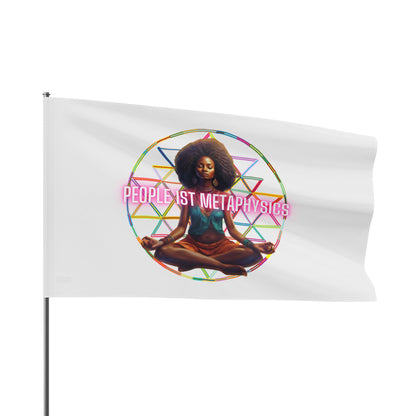 People1stMetaphysics Sacred Wisdom Flag - Symbol of Unity and Knowledge