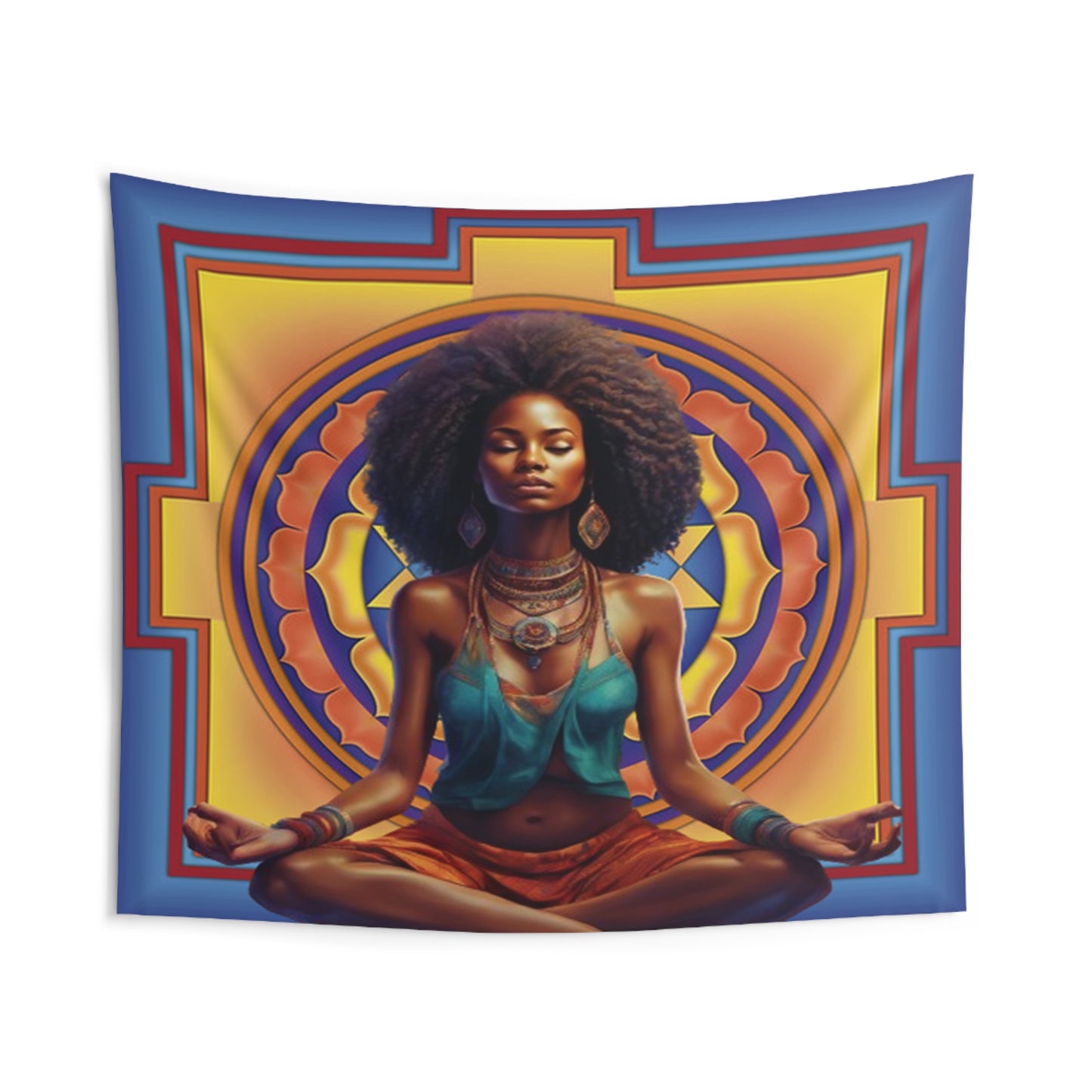 Sri Yantra Divine Feminine Indoor Wall Tapestries - Elevate Your Space