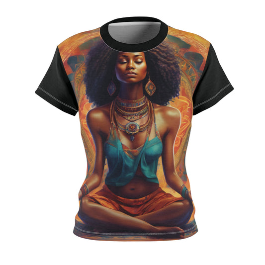 Divine Cosmic Feminine Cut & Sew Tee - Style Meets Comfort ( Womens )
