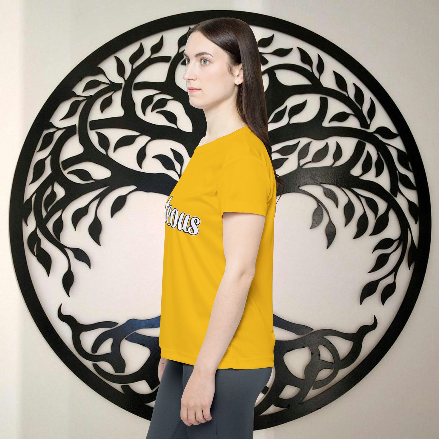 Righteous Meditation Women's Jersey - Find Your Zen (Yellow)
