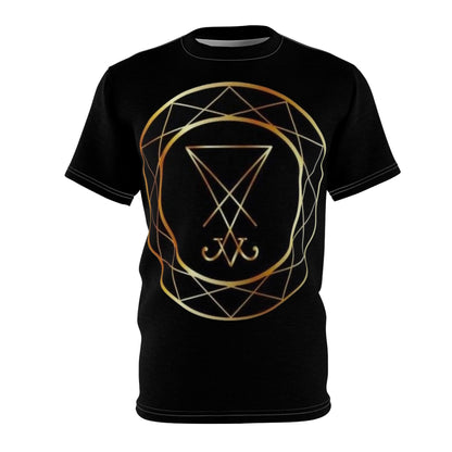 Gold Lucifer Sigil Shirt - Embrace the Light Bearer