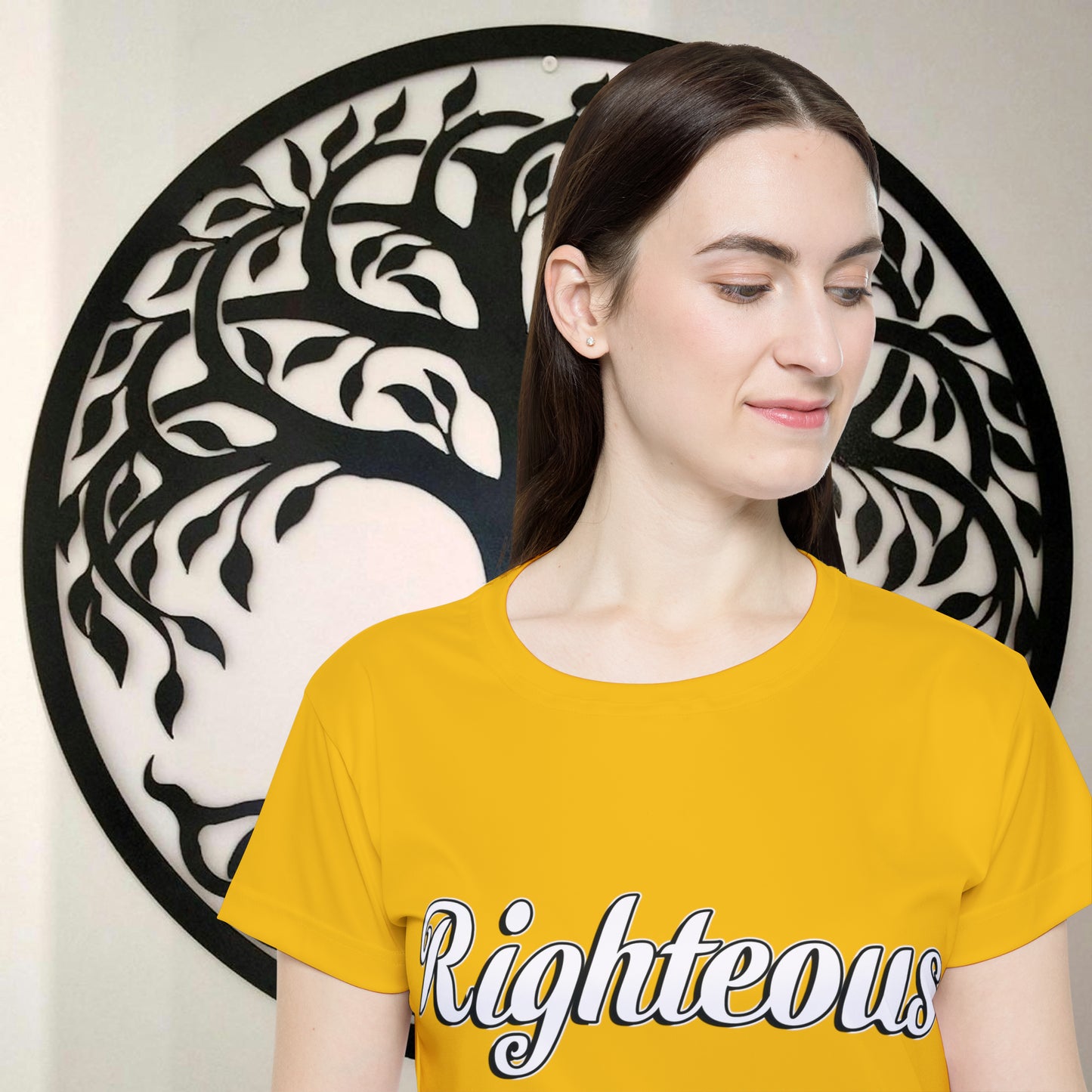 Righteous Meditation Women's Jersey - Find Your Zen (Yellow)