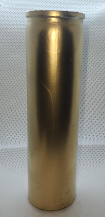 Metallic Gold Glass Novena 7 Day Candle! ✨🔥 #SpellCandles #RootWork #Conjure"