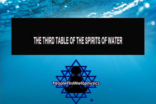 Third Table of the Spirits of Water from the 6th & 7th Books of Moses #Seals #Moses #Magic #Hebrew #Enochian Magick