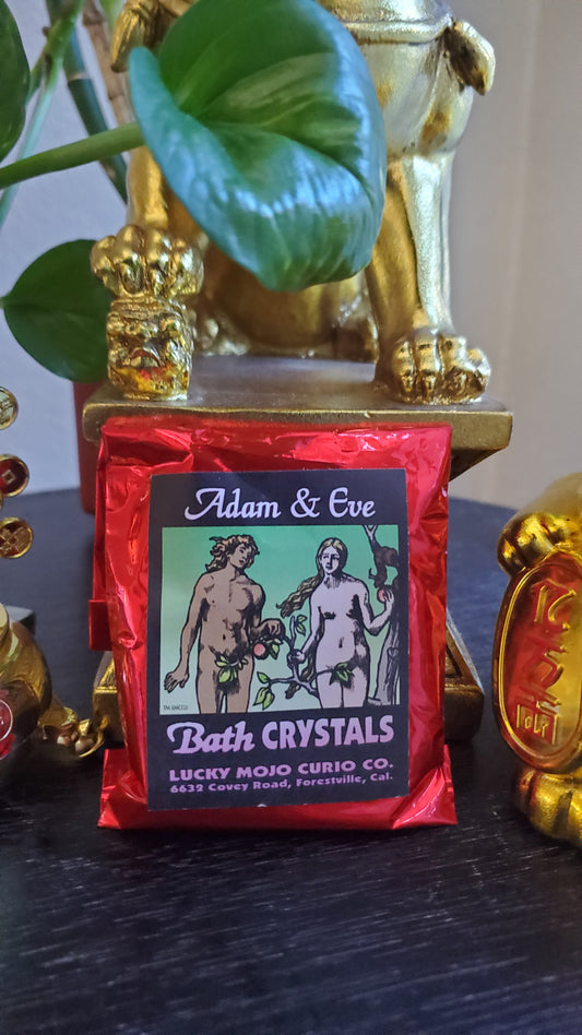 LuckyMojoCurioCo "Adam & Eve" Bath Crystals #Great Deal #BathCrystal #SpiritBath #CleansingRituals #RitualMagick #LoveMagick