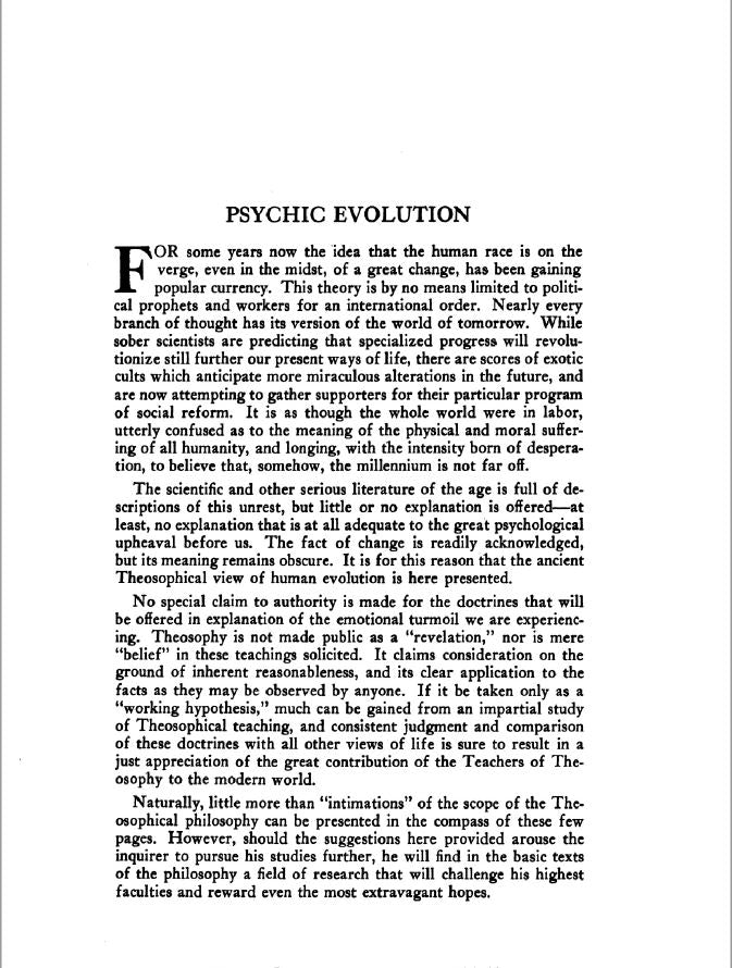 Cycles of Psychism: The Import of Psychic Evolution **Instant Access**!!