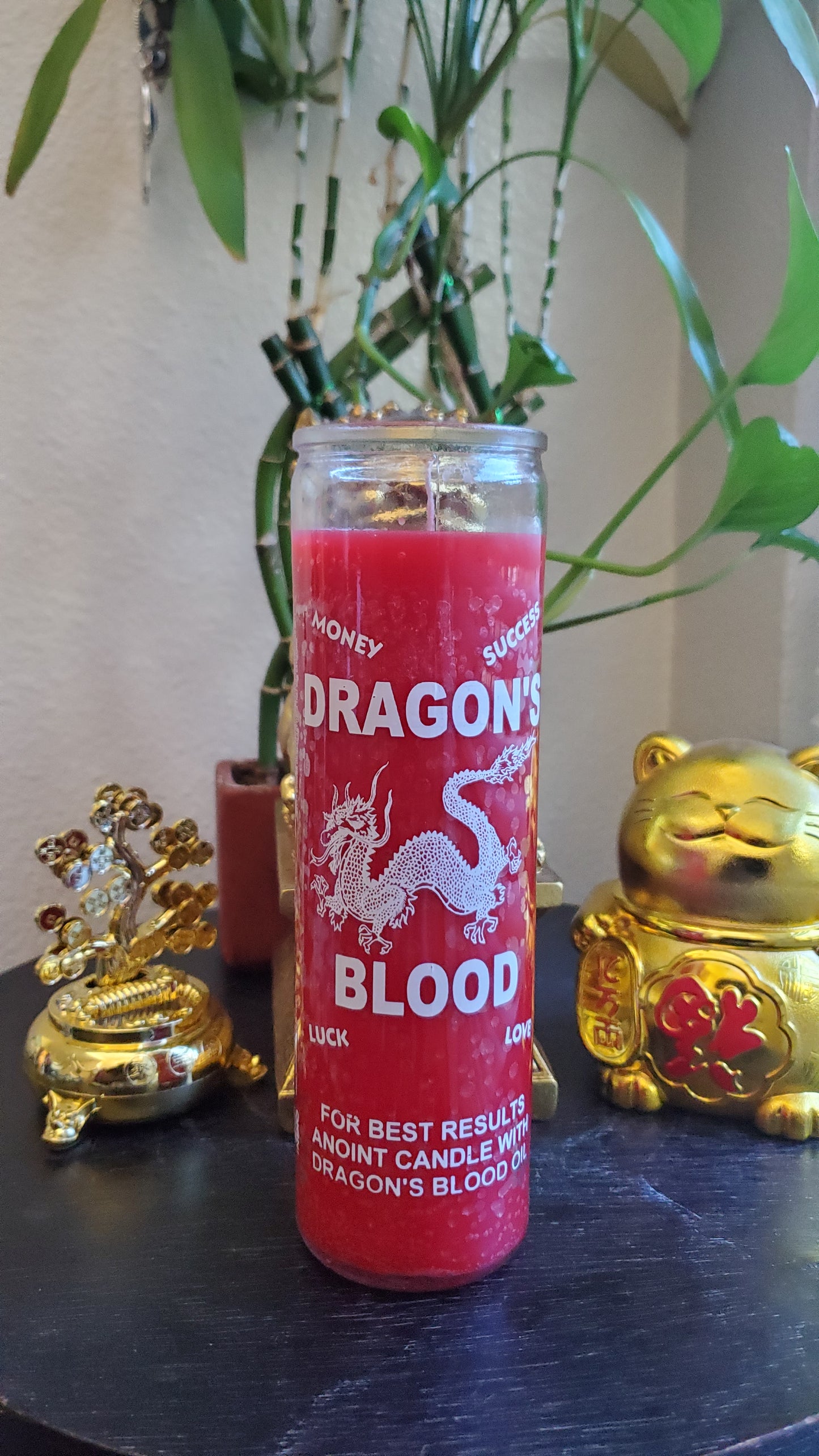 Dragons Blood 7 Day Luck Candle** #SpellCandle #RootWork #conjure #MoneyMagick #LuckDrawing #AltarMagick