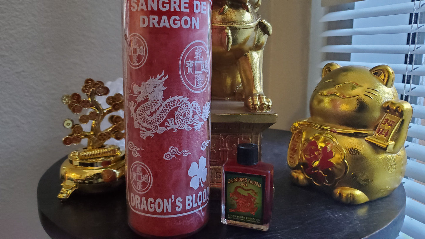 Dragons Blood Candle & Dressing Oil Magick Pack #Great Deal #LuckyMojoCurioCo #LuckyMojo #EffectiveOils #MustHave #CandleMagick