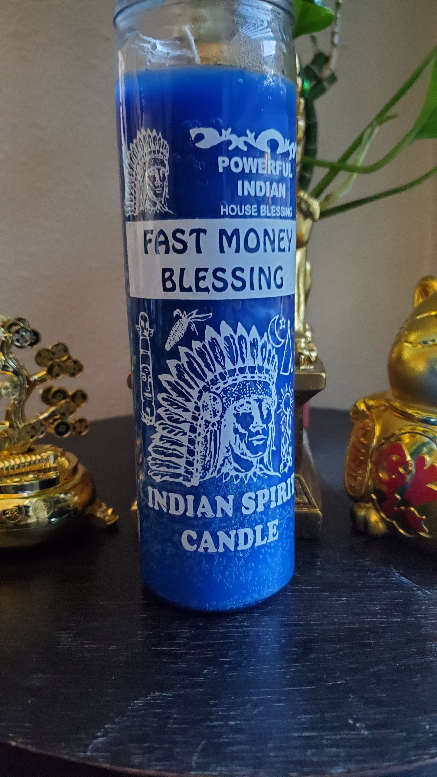 Indian Spirit Candle / Fast Money Blessing #Curio #ChakraHealing #Curio #CandleMagick #Cleansing #MoneyMagick #SpiritMagick