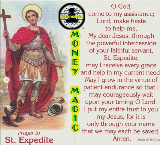 Saint Expedite Special "Magic Money" Instant Download *Easy Rituals* #SaintExpedite #PowerfulRitual #MoneyMagic #333Energy #PatronSaint
