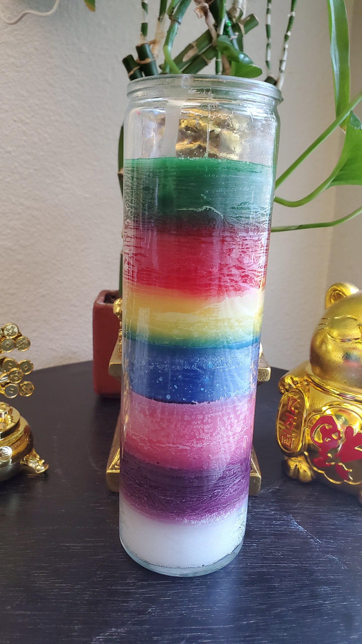 Chakra Healing Multi-Color 7-Day Candle #Curio #ChakraHealing #Curio #CandleMagick #Cleansing
