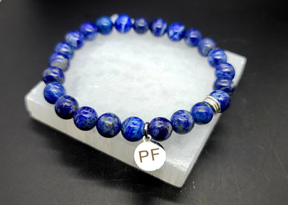 #OasisOfInfinity #8mm "Lapis Lazuli" Bracelet #Bracelets #LapisLazuli #CrystalJewelry #Crystal Protections #PsychicMagick #Lapis #Intuition #PsychicVision #BeadBracelets
