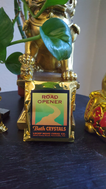 LuckyMojoCurioCo "Road Opener" Bath Crystals #Great Deal #BathCrystal #SpiritBath #CleansingRituals #RitualMagick #ChanceMagick