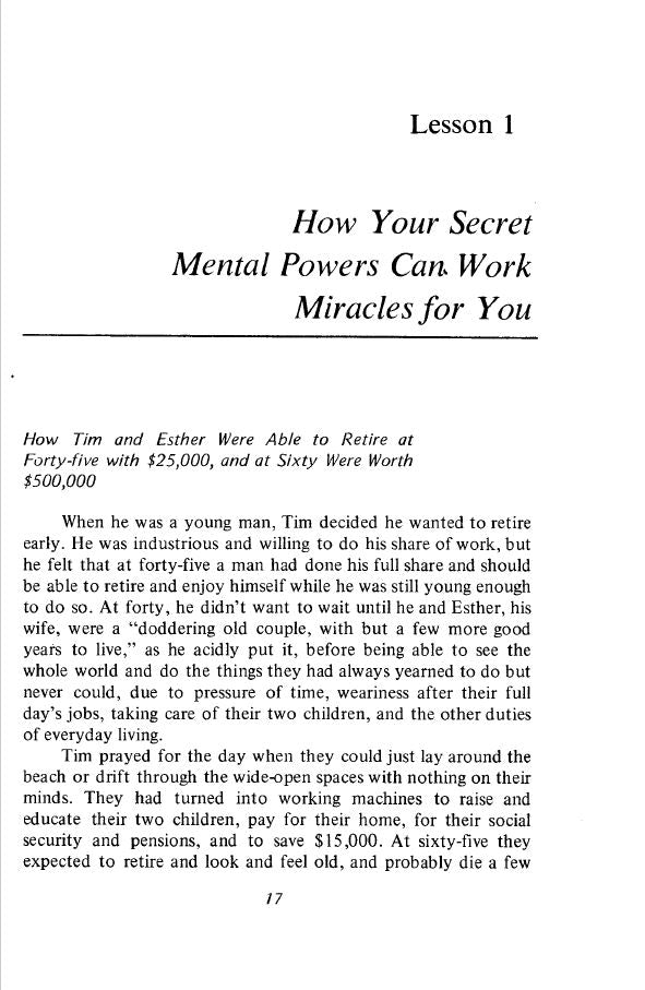 Secret Mental Powers - Miracle of Mind Magick Frank R Young **Instant Download!!**