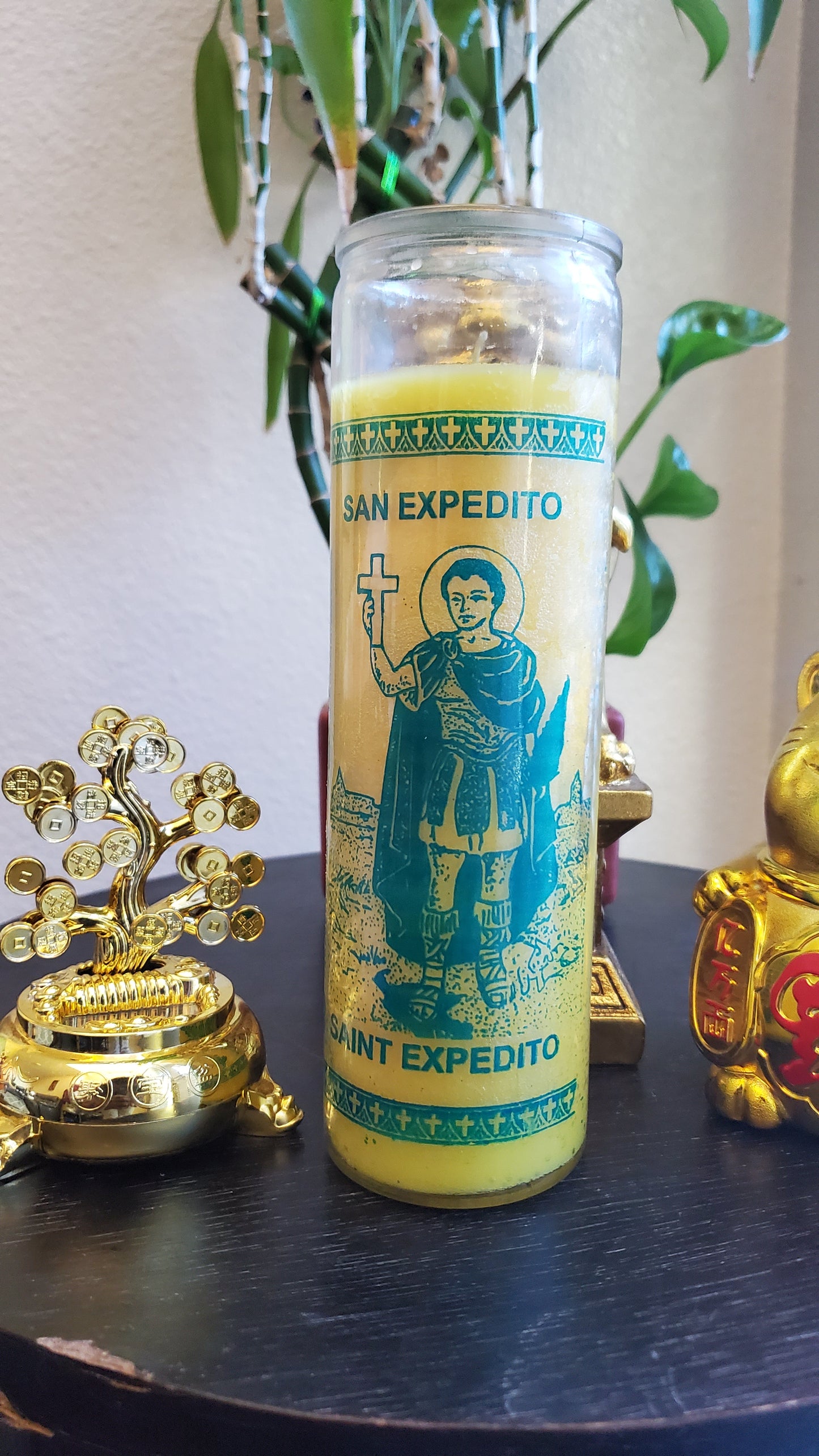 Saint Expedite 7 Day Wealth Candle** #SpellCandle #RootWork #conjure #MoneyMagic #SaintExpedite #AltarMagick