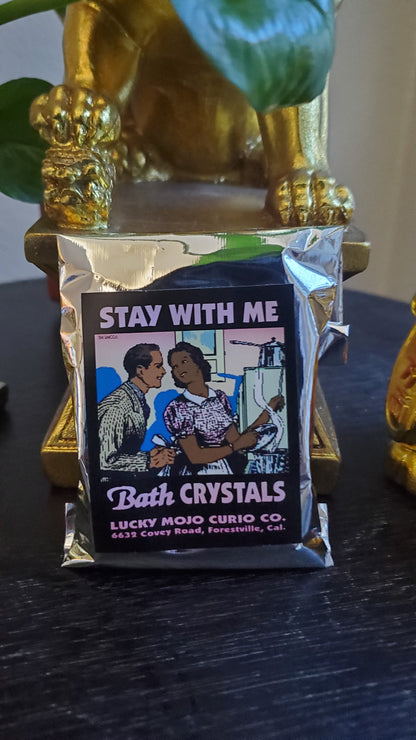 LuckyMojoCurioCo "Stay With Me" Bath Crystals #Great Deal #BathCrystal #SpiritBath #CleansingRituals #RitualMagick #ChanceMagick