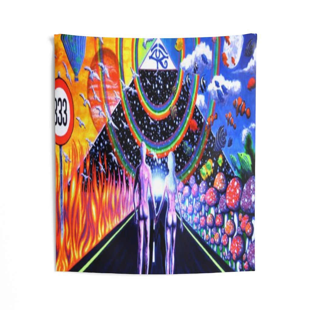 The Road Ahead #PsychonautTapestries #PsychonauticTapestries #People1st #WallTapestries #SacredArt #WallArt