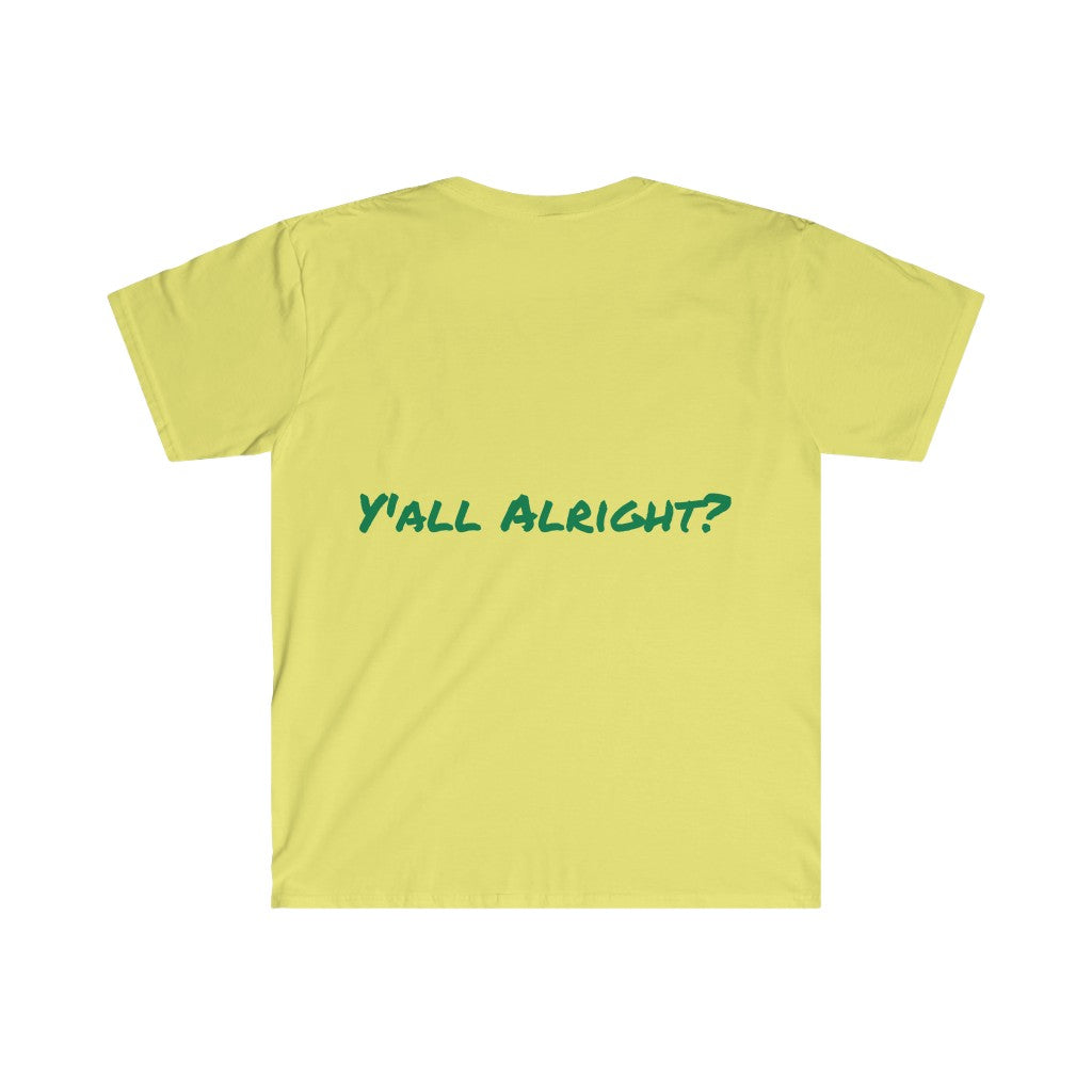 Bobby Hemmitt 'Y'all Alright?" Unisex Soft style T-Shirt
